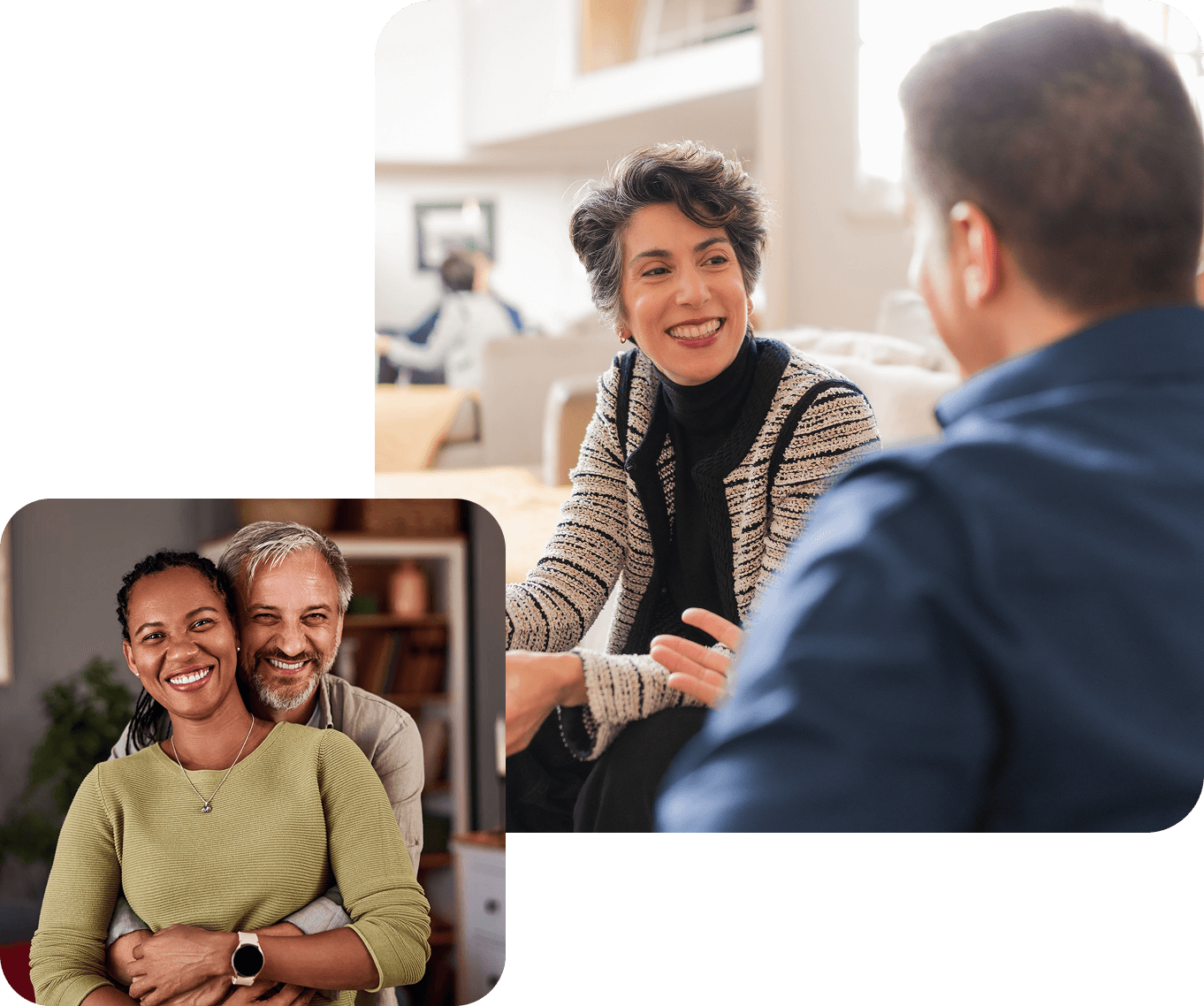 Therapist in conversation with client during relationship counselling session